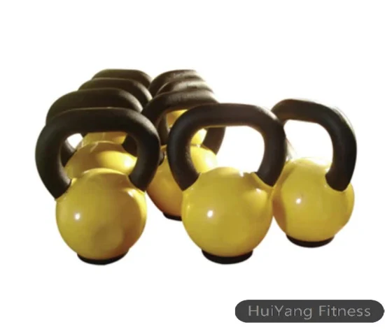 Freihantel-Fitnessgerät, beschichtetes Vinyl-Kettlebell-Fitnessstudio-Zubehör