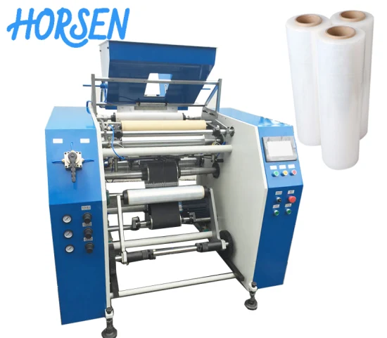 Stretchfolie Frischhaltefolie PVC PE Etikettenfolie Thermopapier BOPP Bandschneider Aufwickler